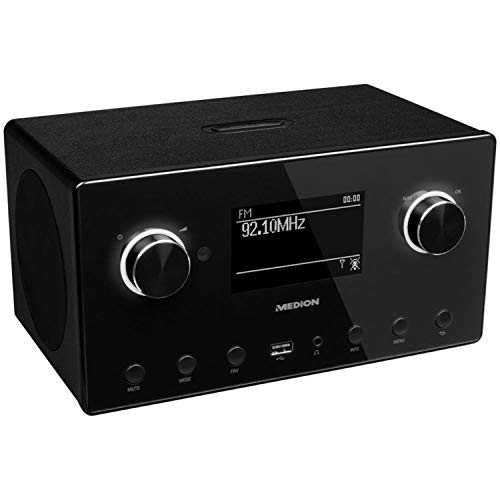Medion MD 87523 WLAN Internet-Radio (DAB+, UKW, Bluetooth, USB, Spotify, AirPlay, Multiroom, AUX) schwarz - 4