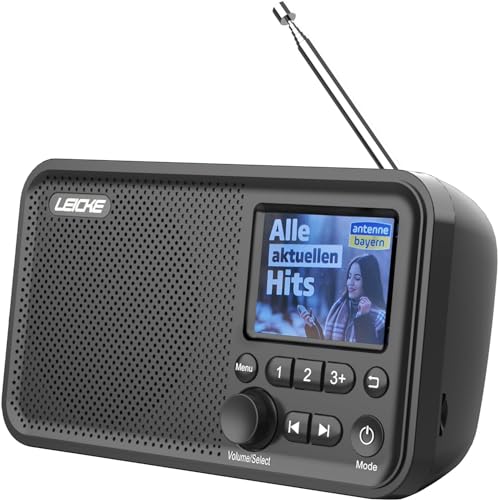 LEICKE tragbares DAB+ Radio mit Bluetooth 5.0