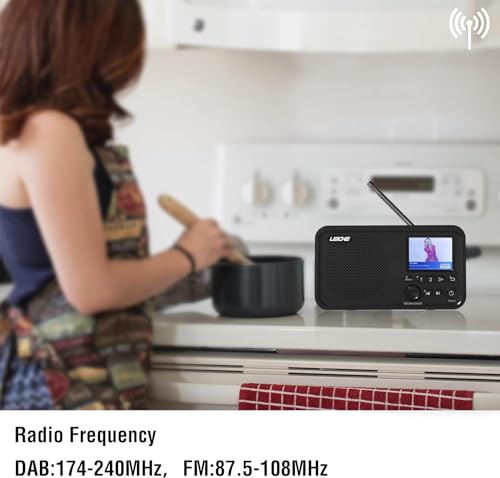 LEICKE tragbares DAB+ Radio mit Bluetooth 5.0 - 3