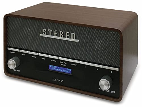 Denver DAB-36 DAB+ Digital Retro Radio mit Bluetooth