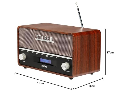 Denver DAB-36 DAB+ Digital Retro Radio mit Bluetooth - 2