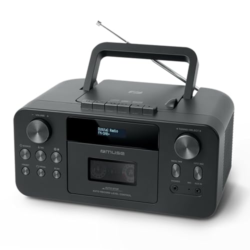 MUSE Tragbares DAB+ Radio mit Bluetooth und CD-Player